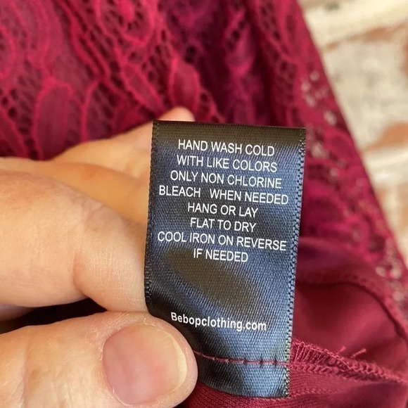 Fishbowl Berry Lace Fit And Flair Dress - Picture 8 of 10